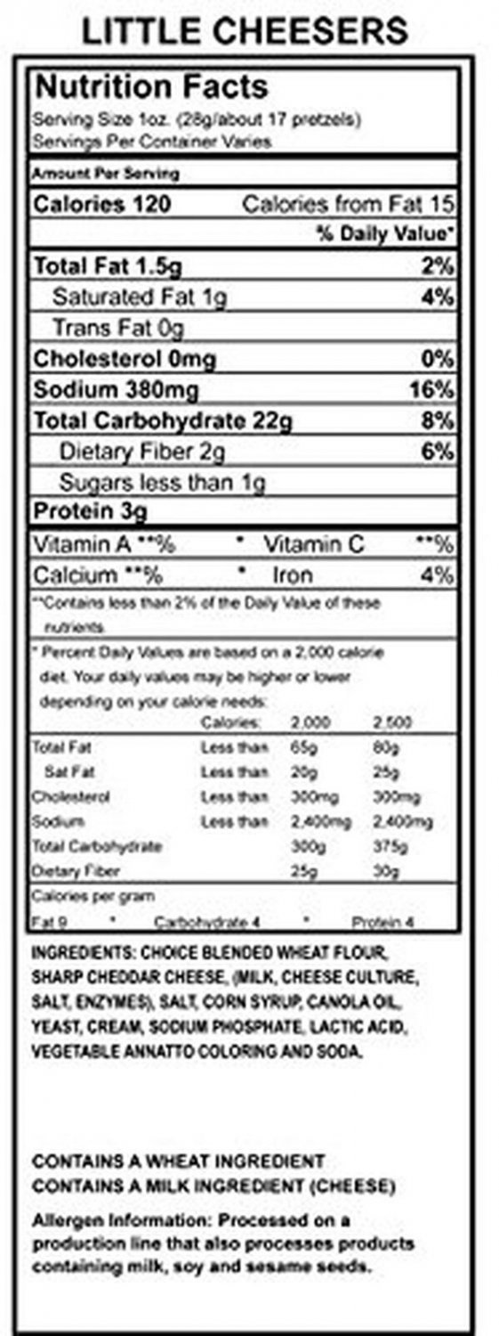 Tom Sturgis Artisan Little Cheesers Pretzels 9.5 oz. Bag (4 Bags)