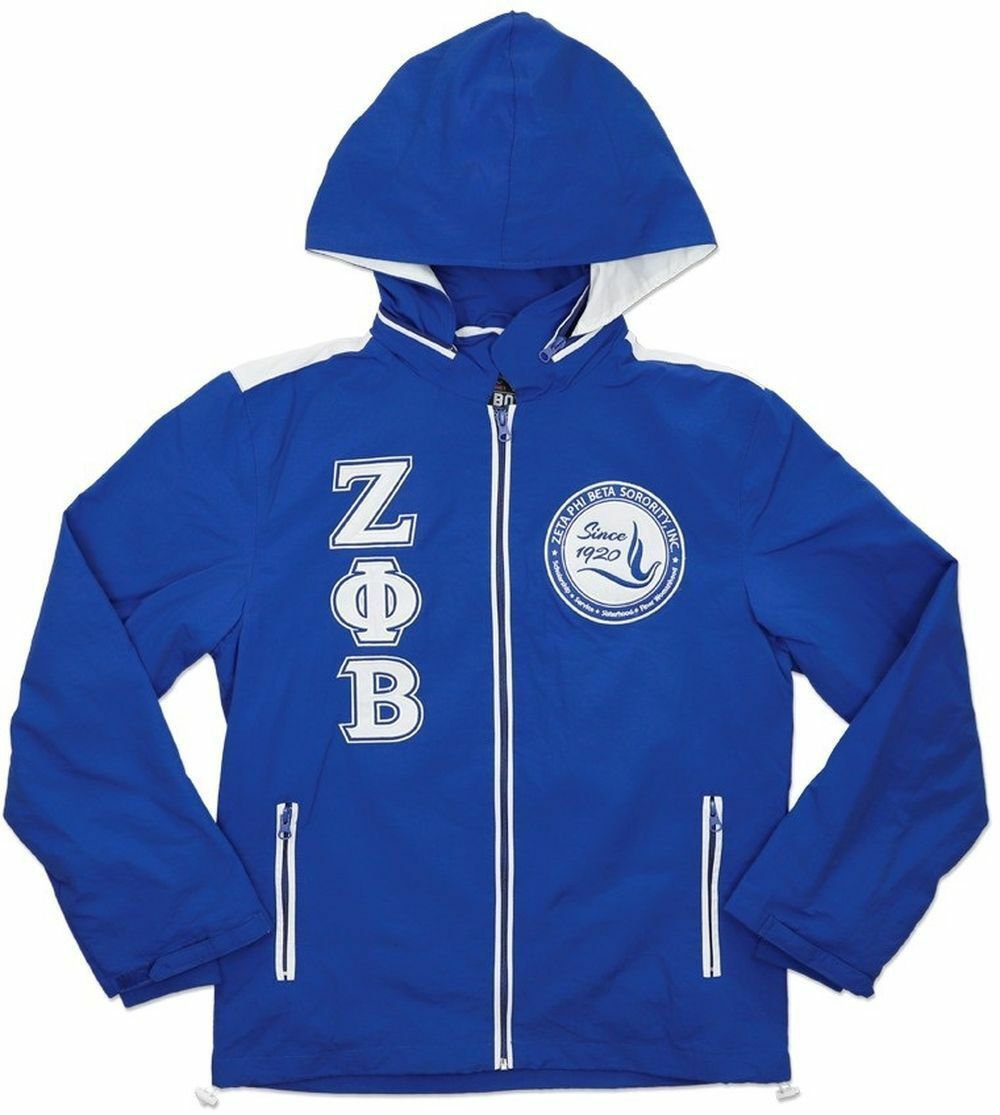 Zeta Phi Beta Windbreaker Jacket 1920 Royal Blue