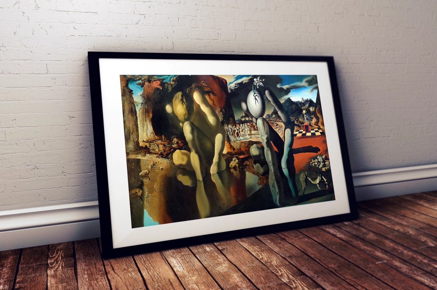 uk 13x19 inch frame Dali of 13 Narcissus Inch Salvador 19 x  Metamorphosis