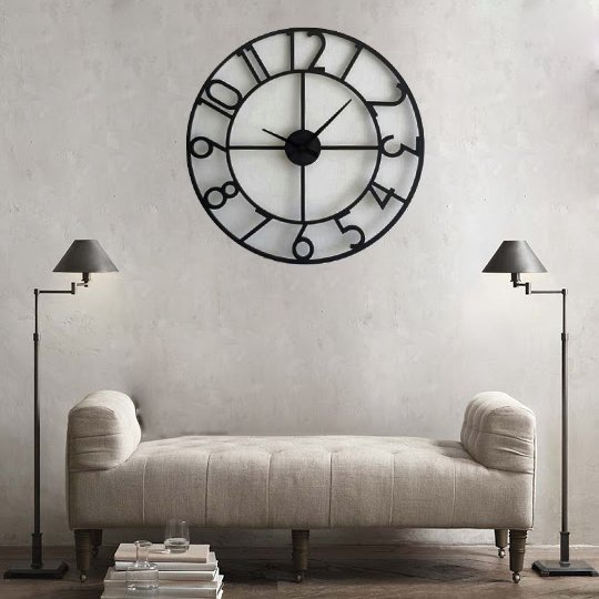 Large Wall Clock,Modern Wall Clock,Engagement Wedding Gift,Large Unique Wood,Home decor