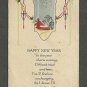 Happy New Year, color, used, ppc, 1933
