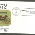 FDC, #1907, 18¢ Surrey, Gill Craft Cachet, HC, UA