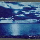 Sunset on Manila Bay, blue tint, used, ppc, 1906