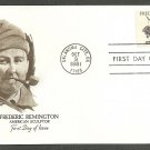 FDC, #1934, 18¢ Frederic Remington, Sculptor, Artmaster Cachet, UA