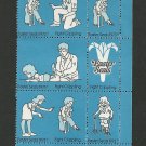 1973 Easter Seals, unused, Block of ten, NH, OG