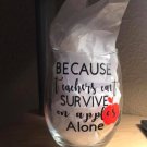 Teachers cant survive on a apple alone