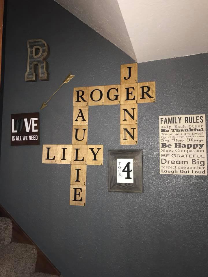 Family Scrabble Boards