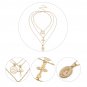 Choker Trendy Multi Layered Chain Gold Silver Jesus Big Cross Pendant Necklace women Jewelry