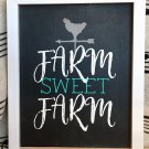 Farm Sweet Farm - framed 8”x10” painted canvas