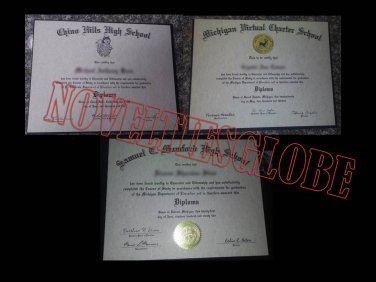 High School Diploma Only (NOVELTY) FREE SHIPPING