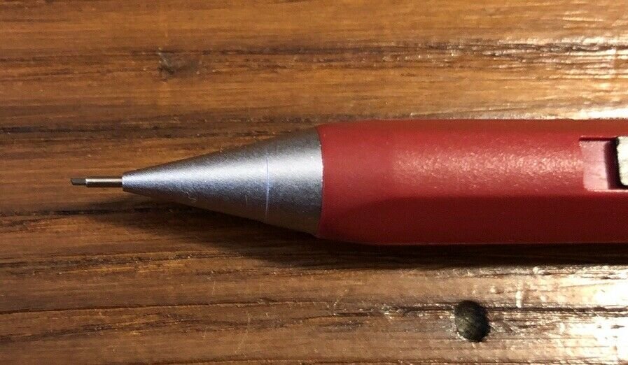 RARE Vintage Pentel PN105 Technoclic 0.5mm Mechanical Pencil RED / RUST ...