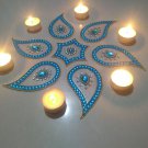 Handmade Traditional Leaf Kundan Rangoli Design