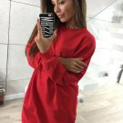 Size S Red Pullover Women Sweatshirt DM1011