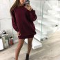Size S Wine Pullover Women Sweatshirt DM1011