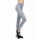 Size L Grey Sports Yoga Women Fashion Leggings DM1013