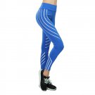 Size S Blue Sports Yoga Women Fashion Leggings DM1013
