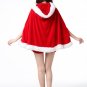 Size Free Red Women Christmas Shawl With Hat DM1020