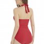 Size L Red Summer Sexy Halter Bikini Swimwear Plus Size DM1033