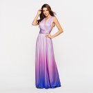 Size S Purple Gradient Sexy Cross Bandage Evening Dress DM1077