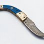 8.5" Handmade Damascus Folding Pocket knife Hunting knife 100% Handmade Damascus Steel Handle