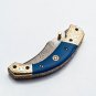 8.5" Handmade Damascus Folding Pocket knife Hunting knife 100% Handmade Damascus Steel Handle