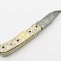 Handmade Damascus Folding Pocket knife Hunting knife 100% Handmade Damascus Steel Handle Silver