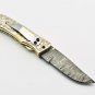 Handmade Damascus Folding Pocket knife Hunting knife 100% Handmade Damascus Steel Handle Silver