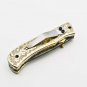 Handmade Damascus Folding Pocket knife Hunting knife 100% Handmade Damascus Steel Handle Silver