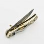 Handmade Damascus Folding Pocket knife Hunting knife 100% Handmade Damascus Steel Handle Silver