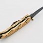 7.5'' Folding Hunter Pocket Knife Custom Hand Made Forged Damascus Steel Bowie Knife
