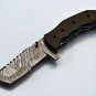 9'' Handmade Damascus Folding Pocket knife Hunting knife 100% Handmade Damascus