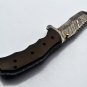 9'' Handmade Damascus Folding Pocket knife Hunting knife 100% Handmade Damascus