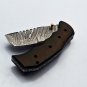 9'' Handmade Damascus Folding Pocket knife Hunting knife 100% Handmade Damascus