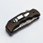 9'' Handmade Damascus Folding Pocket knife Hunting knife 100% Handmade Damascus
