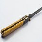 Handmade Damascus Folding Pocket knife Hunting knife 100% Handmade Damascus