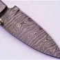 8'' Custom Hand Made Forged Folding Hunter Pocket Knife Damascus Steel Bowie Knife