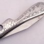 7'' Folding Hunter Pocket Knife Custom Handmade D2 Steel Bowie Knife Handle Steel