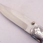 7'' Folding Hunter Pocket Knife Custom Handmade D2 Steel Bowie Knife Handle Steel