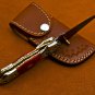 8.75'' Handmade Damascus Folding Pocket knife Hunting knife Handmade Damascus