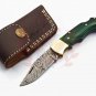 6.75'' Custom Hand Made Forged knife Hunter Knife Damascus Steel Bowie Knife