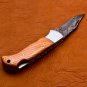 6.5" Handmade Damascus Folding Pocket knife Hunting knife 100% Handmade Damascus Steel
