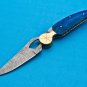10.5 Handmade Damascus Folding Pocket knife Hunting knife 100% Handmade Damascus