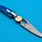 10.5 Handmade Damascus Folding Pocket knife Hunting knife 100% Handmade Damascus