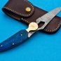 10.5 Handmade Damascus Folding Pocket knife Hunting knife 100% Handmade Damascus