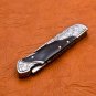 7.0" Handmade Damascus Folding Pocket knife Hunting knife 100% Handmade Damascus Steel