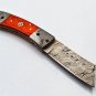 7.5" Handmade Damascus Folding Pocket knife Hunting knife 100% Handmade Damascus Steel