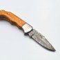 6.75'' Custom Hand Made Forged knife Hunter Knife Damascus Steel Bowie Knife Handle IronWood Folding