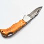6.75'' Custom Hand Made Forged knife Hunter Knife Damascus Steel Bowie Knife Handle IronWood Folding