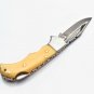 6.75'' Custom Hand Made Forged knife Hunter Knife Damascus Steel Bowie Knife Handle IronWood Folding
