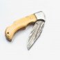 6.75'' Custom Hand Made Forged knife Hunter Knife Damascus Steel Bowie Knife Handle IronWood Folding